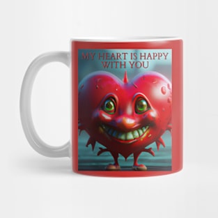 my heart is happy with you Mug